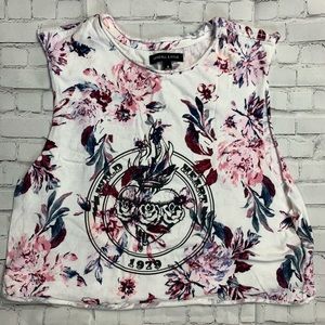 Floral tank crop top